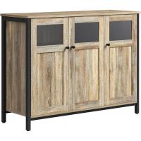 Almacenamiento, Puertas Cristal, Comedor, Salón, Cocina, Estilo Industrial, Marrón Turquesa y Negro Tinta LSC099B60 - details 0