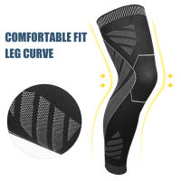 Mangas de compresión para piernas completas, Protector de soporte para levantamiento de pesas, artritis, alivio del dolor articular, desgarro muscular, 1 par - details 4