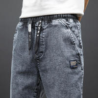 Jeans de Carga para Hombres Estilo Callejero Talla Grande Media Pesadura Bolsillos Negro Azul - details 13