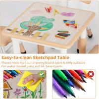 Mesa de Niños Ajustable en Altura Juego de Sillas de 4 Ideal para Jardín de Infantes y Habitación - details 65