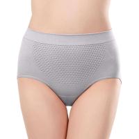 Ropa interior transpirable de cintura media de algodón antibacteriano sin costuras para mujer, talla grande - details 2
