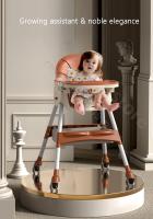 Silla de Comedor Plegable para Bebé Asiento de Comedor Multifuncional para Aprender a SSentar en Casa - details 0