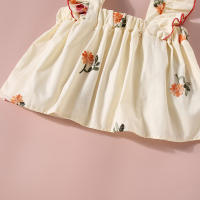 Conjunto De Verano Para Bebé Niña 0-3 Años Con Estampado Floral Camiseta Corta Y Shorts Dos Piezas Estilo Bohemio Para Niñas - details 6