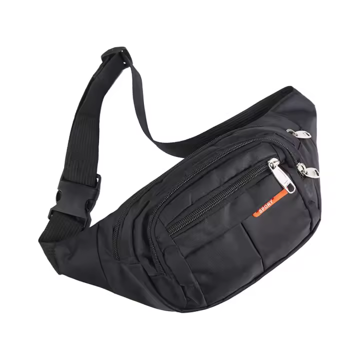 Riñonera de nailon para viaje, bolso de cintura a la moda, resistente al agua, Multicolor - 1