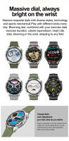HK4-reloj inteligente con pantalla táctil AMOLED, Smartwatch con detección de ritmo cardíaco, función NFC, respiración constante, entrenamiento, 2024 - details 6