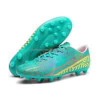 Tacos de fútbol descalzos de cuero genuino, plantilla de TPU de malla superior personalizable, tallas estadounidenses al por mayor para invierno y primavera, nuevo diseño 2024 - details 4