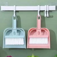 Mini escoba de escritorio, juego de paletas con pala de basura, Color nórdico, herramientas de limpieza de escritorio para el hogar - details 4