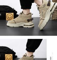 🧡 🧡 🧡 Seguro de trabajo zapatos de los hombres primavera sitio de construcción trabajo antideslizante trabajo resistente al desgaste impermeable deportes al aire libre montañismo herramientas Martin marea zapatos - details 15