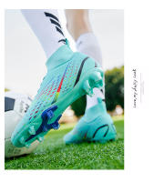 Zapatos de fútbol transpirables de tobillo alto para hombre, botas de fútbol de entrenamiento profesional al aire libre, antideslizantes, ligeras - details 19