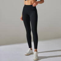 Pantalones deportivos de cintura alta sin costuras para yoga para mujer para hacer ejercicio y correr - details 15