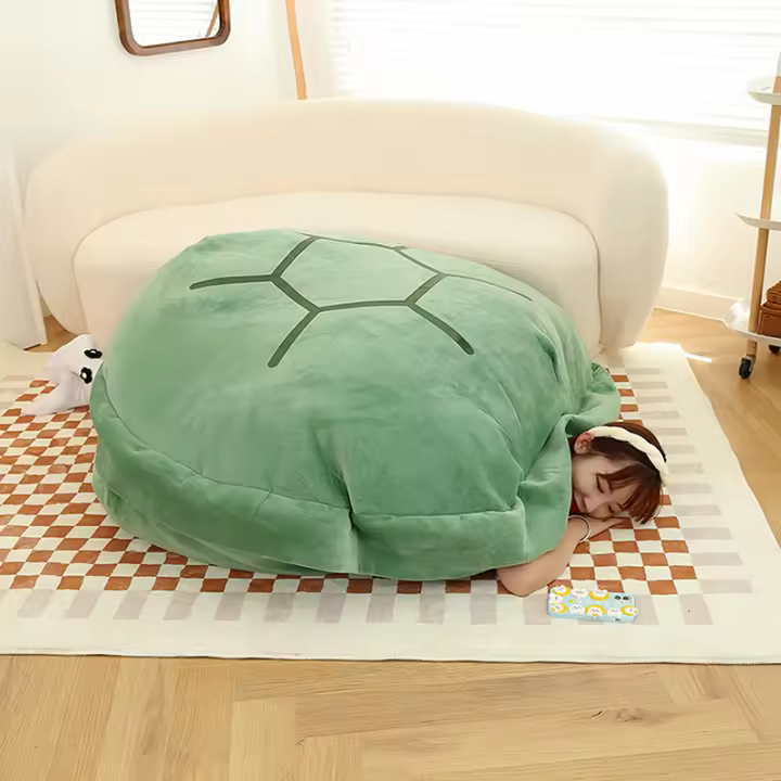 Almohada de concha de tortuga, pijama utilizable, saco de dormir, ropa para muñecas, almohada, concha de tortuga grande utilizable - 1