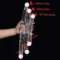 Consolador Vaginal de doble punta para mujer, juego Anal, Flexible, realista, doble cabeza, parejas lesbianas - details 6