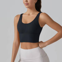 Hmidou-Sujetador deportivo para mujer, ropa interior Sexy de realce para Yoga, correr, gimnasio, Tops de Fitness, camiseta sin mangas de verano - details 26