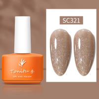 Tonitu G 7ml Esmalte de uñas en gel semipermanente Oro Plata Brillo Lentejuelas UV LED para salón de manicura y arte de uñas DIY en casa - details 6