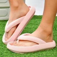 zapatillas de suela gruesa para hombre, chanclas de EVA, zapatos de verano, zapatillas de pareja, sandalias de playa al aire libre, talla grande 47, 2024 - details 35