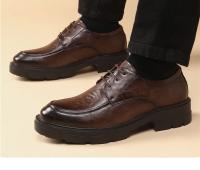 Zapatos con elevador de vestir para hombre, plataforma transpirable, informales, de negocios, de lujo, de cuero genuino, 5/8/10CM, más altos - details 3