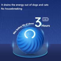 Pelota de juguete con movimiento automático para perro y gato, pelota duradera recargable por USB que rebota, pelota automovible de goma - details 6