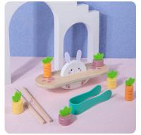 Juego de equilibrio de rábano Conejo, juguetes sensoriales para niños pequeños, bloque de equilibrio de peso - details 3