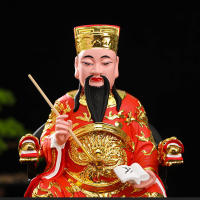 Emperador, Wenchang de 12 pulgadas y 16 pulgadas, Estrella Wenqu, ocupó el primer lugar en la lista de estatuas de Buda de resina, fibra de vidrio y chapadas en oro - details 7