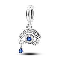 Pulsera de plata para hacer joyas con bolso de tacón alto y piedra de circonita principal - details 0