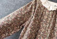 Estilo japonés Medi 2023 nuevo verano artístico Hipster con volantes ral algodón y en vestido suelto de manga larga Mujer - details 9
