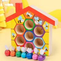 Juguetes Montessori para niños, Juego de Madera con Pinzas,para Aprendizaje de Colores y Habilidades, 3 años - details 5