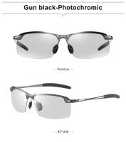 Gafas de sol fotocromáticas para hombre, gafas camaleón polarizadas, gafas de sol que cambian de color, visión diurna y nocturna, gafas de conducción, UV400 - details 23