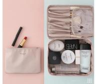Bolso De Maquillaje Para Viaje Resistente Al Agua Organizador De Almacenamiento Grande Portátil Para Cosméticos Y Cuidado De La Piel - details 5