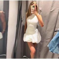 Mini Vestido de Moda para Mujer Sin Mangas, Collage, Listo para Playa y Fiesta de Noche - details 32