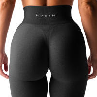 Leggings de Flare Negros Suaves para Workout Pantalones de Yoga Traje Deportivo Casual para Gimnasio - details 7