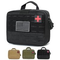 Bolsa médica táctica Molle, bolsa de primeros auxilios ligera, cinta mágica, riñonera táctica para chaleco de correas MOLLE, mochila, cinturón, paquete - details 10