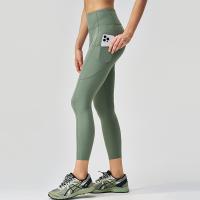 Pantalones de yoga de cintura alta, pantalones de fitness para mujer, pantalones de ejercicio para correr con bolsillos - details 14