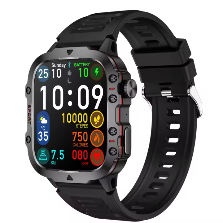 2025 Nuevo Qx11 Smartwatch Hombres Mujer Bluetooth Llamada SOS Asistente de voz Recordatorio de larga duración Levantar las manos y iluminar la pantalla Compatible con Android IOS Smartwatch - 1