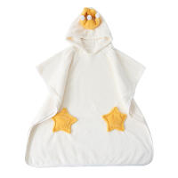 Capa con capucha absorbente de vellón de coral de alta densidad para niños, se puede utilizar una capa de toalla envolvente - details 0