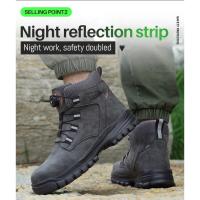 Botas de Seguridad Impermeables para Hombres Botas de Trabajo Indestructibles con Punta de Acero - details 7