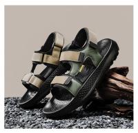 Sandalias de verano para hombre, zapatos informales, zapatillas para exteriores, chanclas para caminar en la playa, comodidad, diseñador de lujo, cuero ligero de moda - details 19