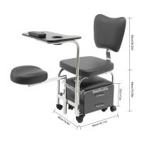 Silla de Manicura de Belleza Rotativa Mueble de Masaje SPA con Escritorio de Uñas Giratorio - details 3