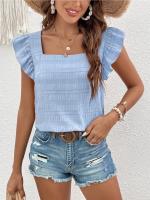Top de Manga sin Volantes para Mujer Moderno 2024 Blusa de Estilo Simple y Chic para Altas - details 18