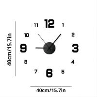Reloj de pared creativo sin marco DIY, decoración de pared para el hogar, reloj silencioso, sala de estar, decoración de pared para oficina, arte, decoración moderna para dormitorio - details 3