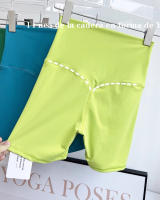 SHINBENE-pantalones cortos de nailon Super Cloud para mujer, Shorts deportivos de cintura alta Y Hipline para gimnasio, 6" - details 2