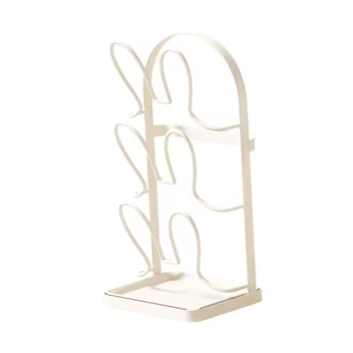 Soporte para tapa de olla de drenaje, sin perforaciones, soporte para tabla de cortar con buena carga, estante para tabla de cortar con ahorro de espacio de 3 capas - 1