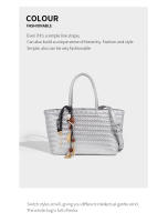 Bolso de mano elegante tejido a mano con diseño francés, bolso de gran capacidad, nuevo bolso grande y versátil para mujer, bolso de hombro. - details 24
