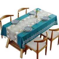 Accesorios de decoración de mesa, manteles lavables antimanchas de estilo nórdico, mantel para fiestas, eventos, decoración de mesa de té - details 0