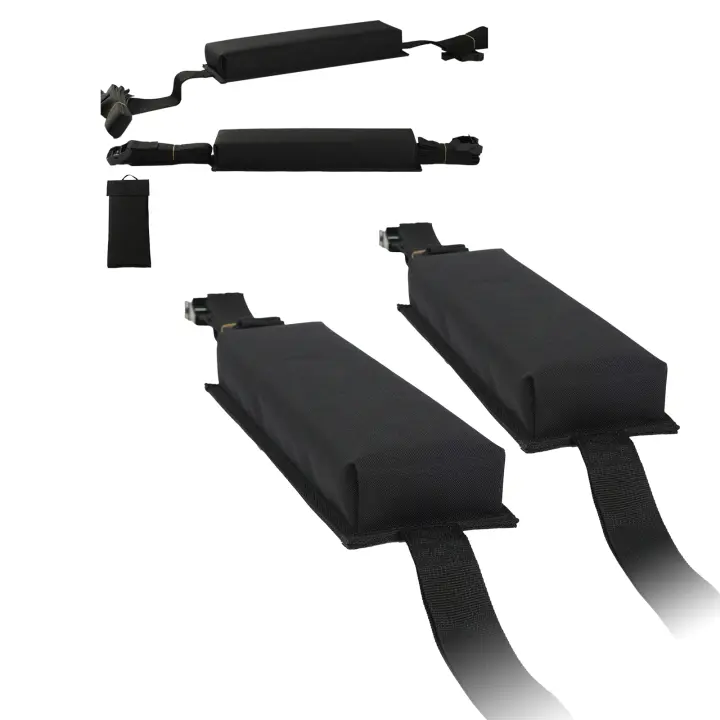 SucceBuy Almohadillas suaves para portaequipajes, universales de 15,5 pulgadas para automóvil, capacidad de 176 libras, portaequipajes para kayak, bolsa de almacenamiento portátil para SUP, canoa, snowboard, tabla de remo, tabla de surf - 1