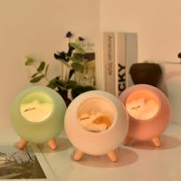 Luz LED de noche creativa para mascotas, lámpara de decoración de mesa recargable por USB para dormitorio, regalos para niños, Pequeño gato - details 3