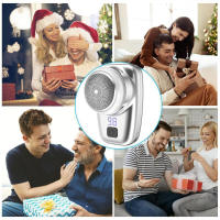 Maquinilla de afeitar eléctrica recargable, maquinilla de afeitar portátil y potente, lavable, para amante, marido, novio - details 6