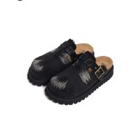 Vaqueros planos de nuevo diseño, sandalias de mezclilla, zapatos casuales, chanclas para exteriores, zapatillas de playa universales para hombres y mujeres - details 0