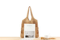 Instagram-Cuerda de papel hueca tejida a hierba para ocio, hombro versátil de moda con bolsa de viaje de gran capacidad, novedad - details 4