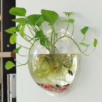 Pecera acrílica montada en la pared, forma de Hemisferio, colgante de pared transparente, pecera colgante 3D, decoración del hogar - details 0