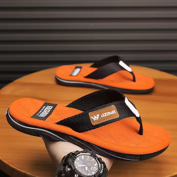 Nuevas chanclas de moda y versátiles, cómodas y transpirables para exteriores, zapatos de hombre de tendencia. - 1